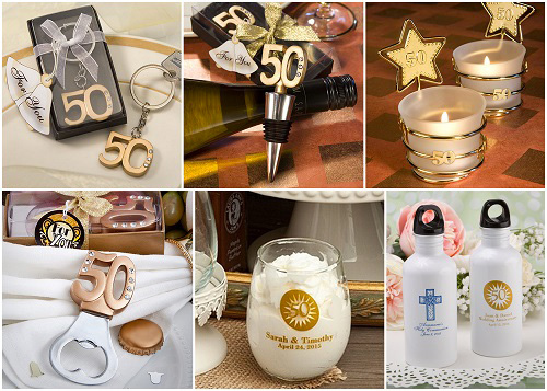 50th Gold Anniversary Favors from HotRef.com